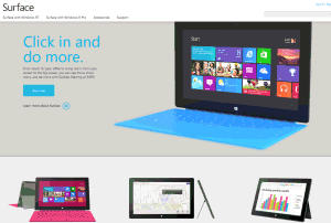 Microsoft�^�u���b�g�uSurface�v